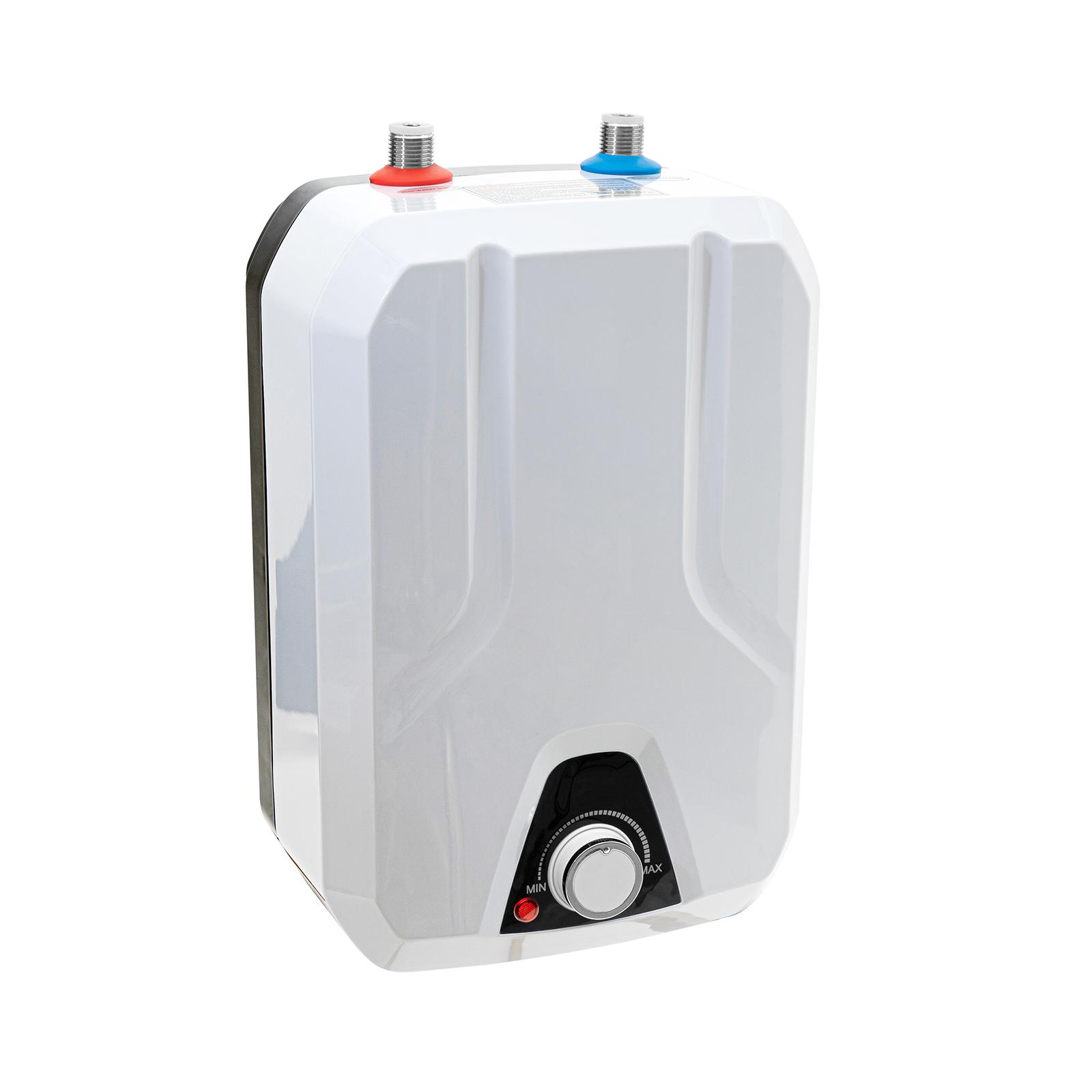 

Mini Water Heater 1.59Gal 1500W 110V,Compact 9.44x7.67x13.38in Space-Saving Fast Heating for Kitchen Dish Washing & Cleaning білий