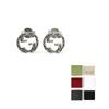 GUCCI Sterling Silver Interlocking Stud Earrings (Unisex) Stud Earrings YBD457109001