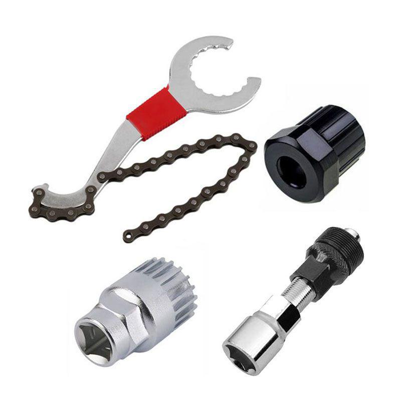Bicycle Multi-Tool: Middle Shaft, Flywheel, Chain, and Crank Remover
