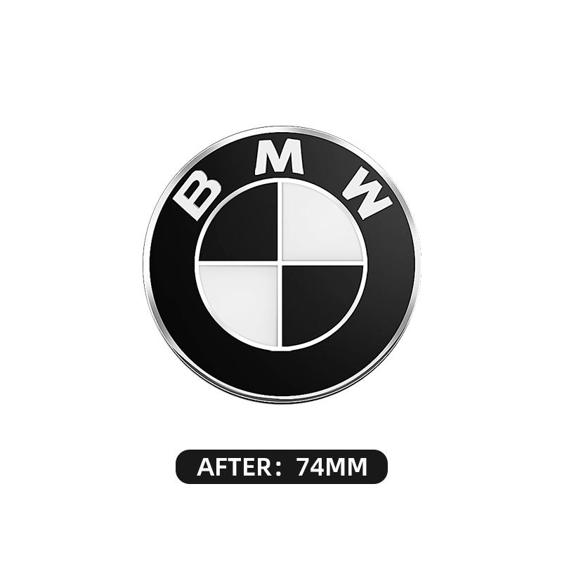 For BMW E39 E46 E90 E91 F30 F31 G20 E39 E60 E61 F10 F11 G30 G31 G60 F01 Valve 45/74/82mm Car Front Hood Emblem Rear Trunk Badge SU5