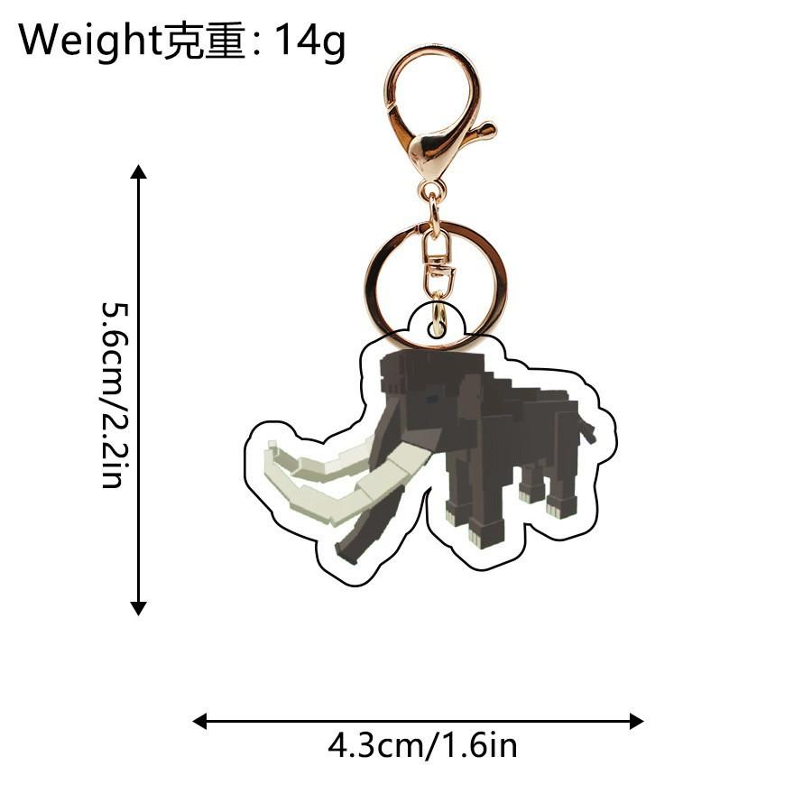 New Game 99 Nights In The Forest Keychain Bag Accessories Acrylic Pendant 99 Nights In The Forest Deer Owl KeyRing Fans Gifts