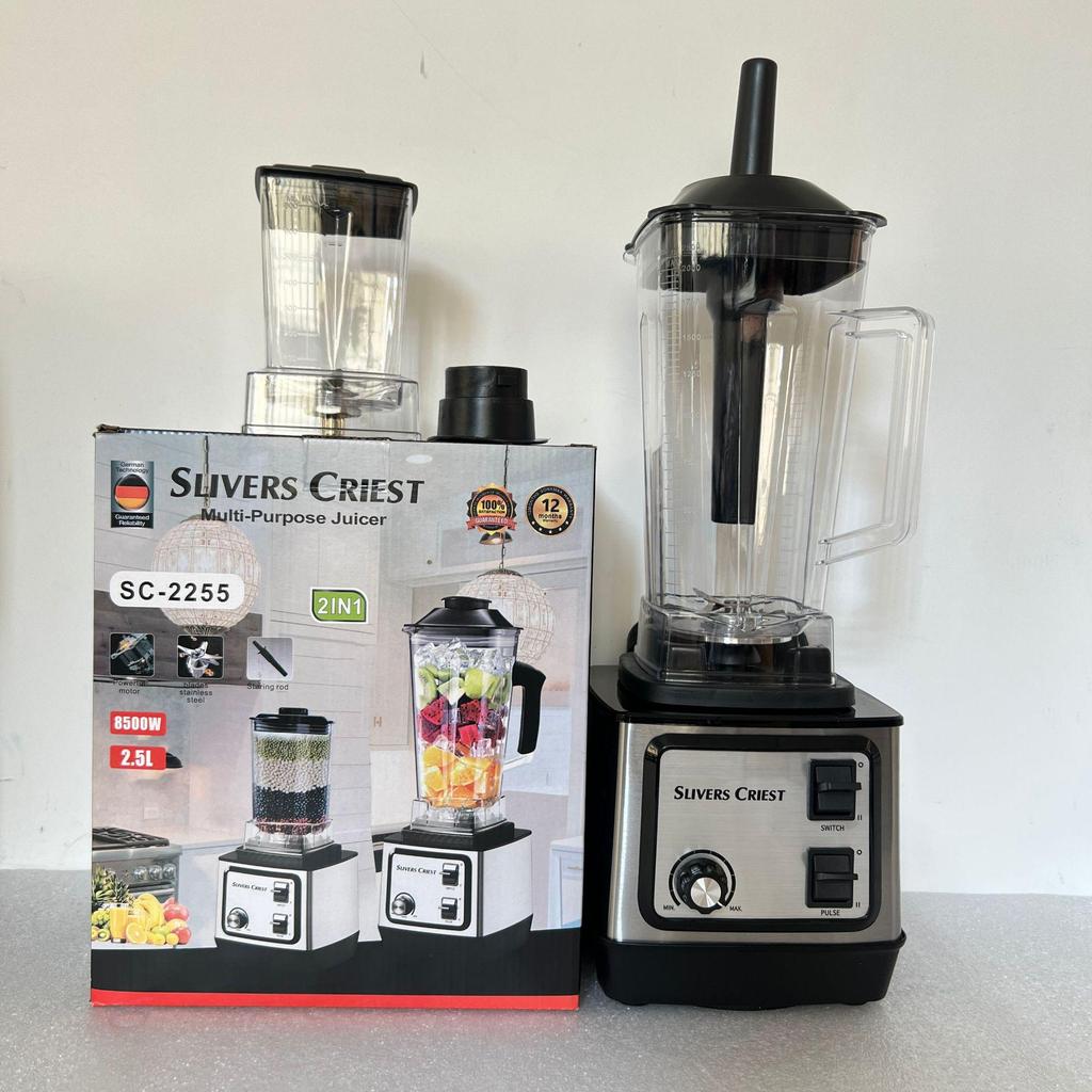 Stainless Steel Large Capacity Food Processor & Blender - Juicer, Mixer, and Meat Grinder