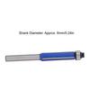Blue Chamfer End Mill Professional Robust Stable   Trimming Milling Cutter Bit for Woodworking 6mm Shank