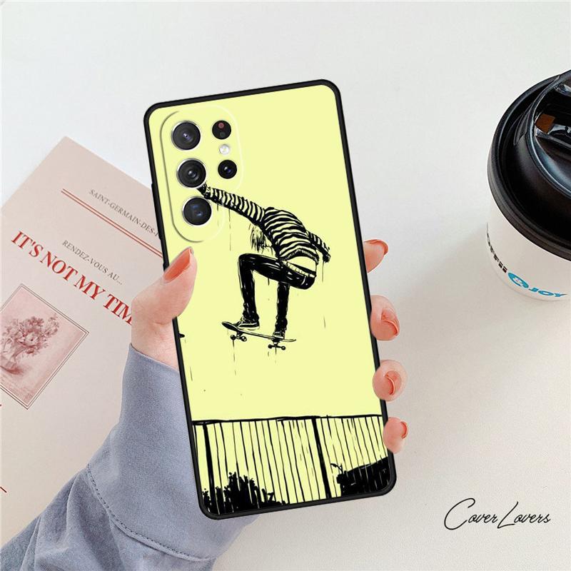 

Cool Skate phone case For Samsung Galaxy S24 S25 S23 S22 Ultra Note 10 20 Plus S20 S21 FE Cover Galaxy Note10