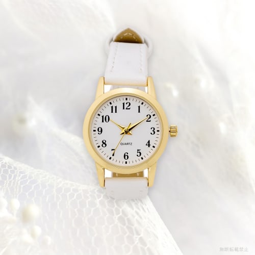 Fieldwork Women's Analog Watch with Leather Strap, White, Small Salon, PP006-1