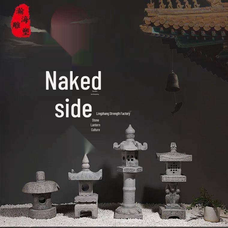 Bluestone Stone Lantern: Zen Landscape Decoration for Gardens and Courtyards