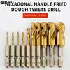 High Hardness 2-10MM Twist Drill Bit Hex Shank Ultra-short Hole Opener Stainless Steel Special Drill Wood Metal