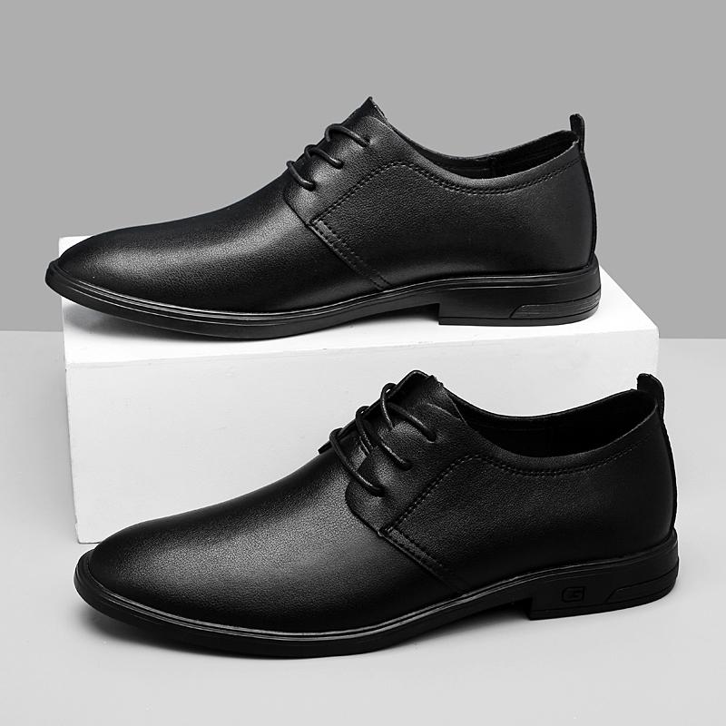 

Минималистичные повседневные деловые мужские кожаные туфли Удобные мужские дышащие универсальные мужские туфли для свадебных вечеринок Классические черные туфли 45 чёрный