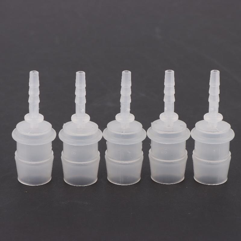 5Pcs Plastic Flexible Hose Two-Way Head Connector Reducer Fitting Adapter For Water Pipe Repair Garden Aquarium Laboratory