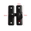 Robust Zinc Alloy Sliding Door Lock 90/180 Degree Design for Home Safety Suitable for Various Doors and Drawers