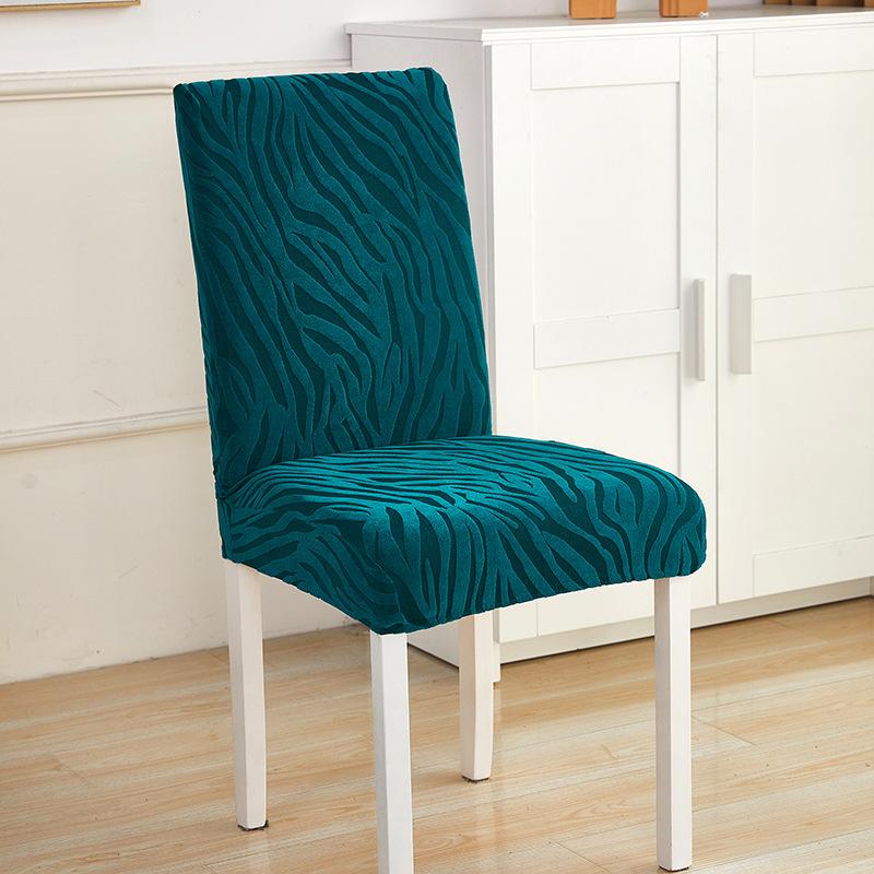 Embossed Fleece Thickened Chair Cover Fabric All-Inclusive Four-Season Hotel Restaurant Hotel Elastic Chair Cover Chair Cover