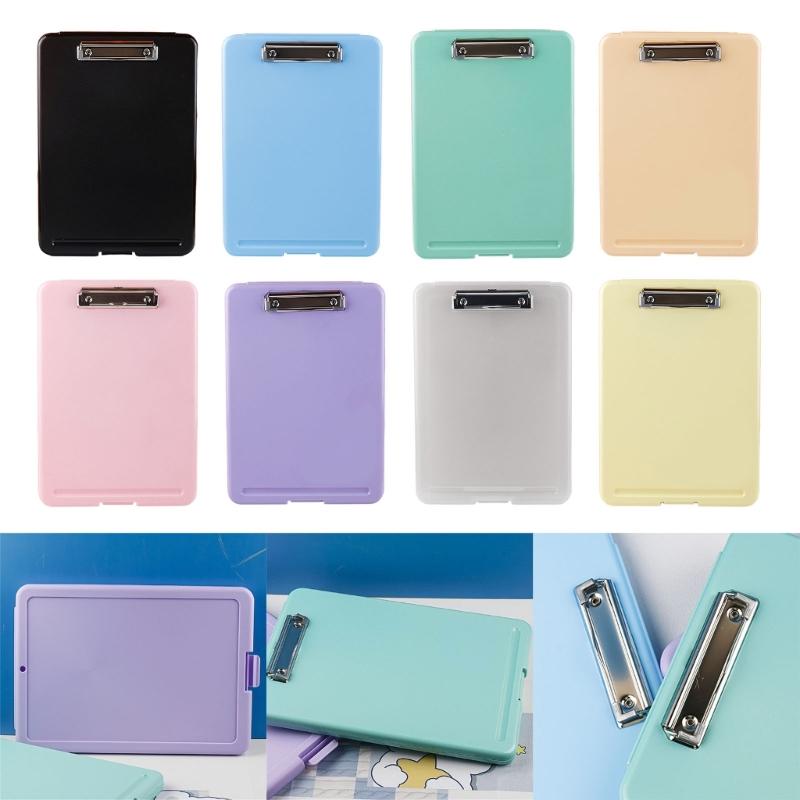 Dosar multifuncțional cu clipboard, organizator de fișiere impermeabil, cutie din plastic, bloc de scris pentru elevi, profesori și școli