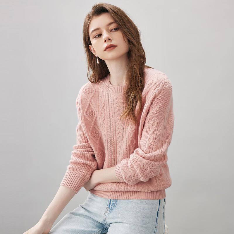 Kemon Boca 2025 A/W Women's Thickened Loose-fit Round Neck Wool Sweater