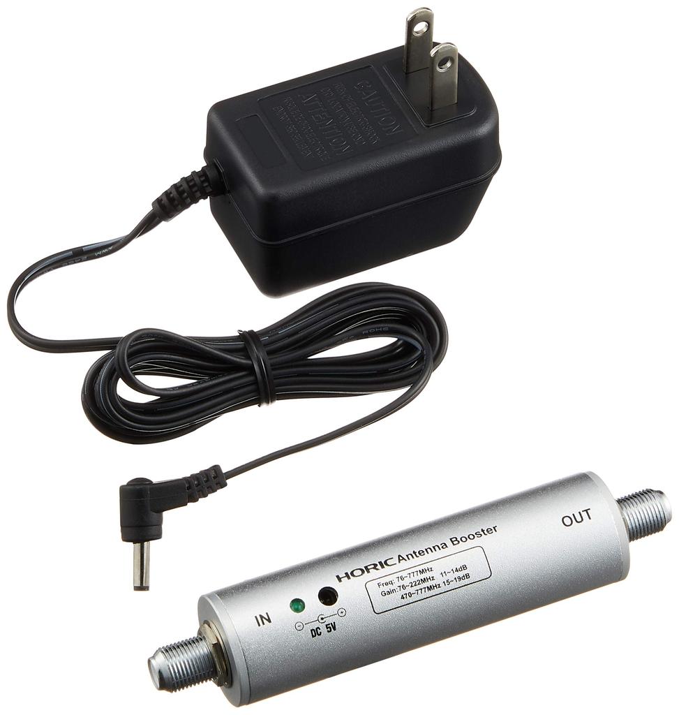 HORIC Antenna Booster, Indoor/Digital Terrestrial Broadcast (UHF/VHF) Relay Type, HAT-ABS024