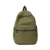 Schoolbag Canvas Backpack Female Travel Lightweight High Value Solid Color Commuter Sports Hiking Backpack Versatile Student School Bag