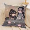 MMo DDao ZZu SShi Cushion Cover Soft Plush Fabric DoubleSided Printed Sofa Cushion Cover for All Seasons Home Decor Gift