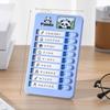 Panda Good Habit Punch Card Capybara Self-discipline Punch Card  To Do List