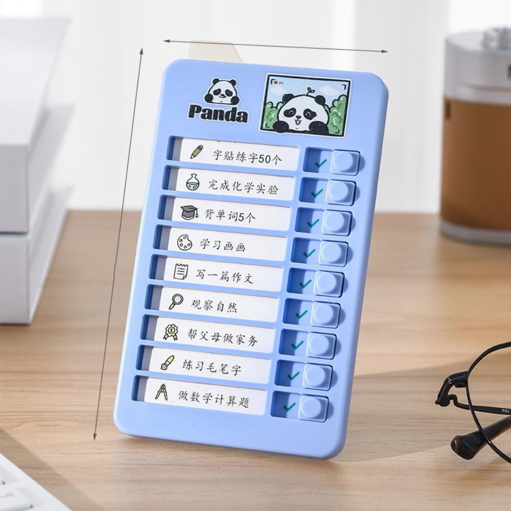 Panda Good Habit Punch Card Capybara Self-discipline Punch Card  To Do List