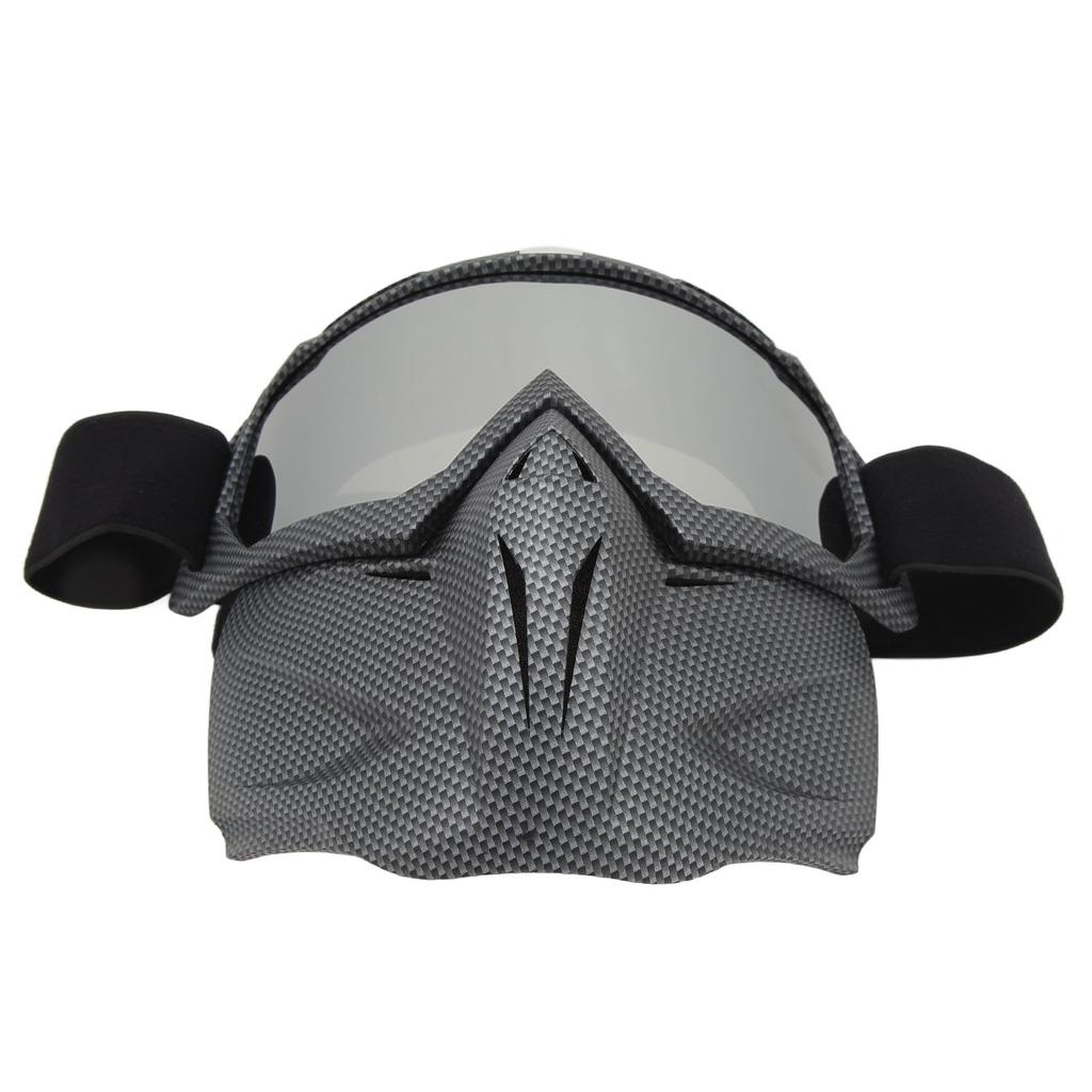 Motorcycle Face Mask Goggles Dust Wind UV Proof Riding Glasses Closed Removable Protective Glasses