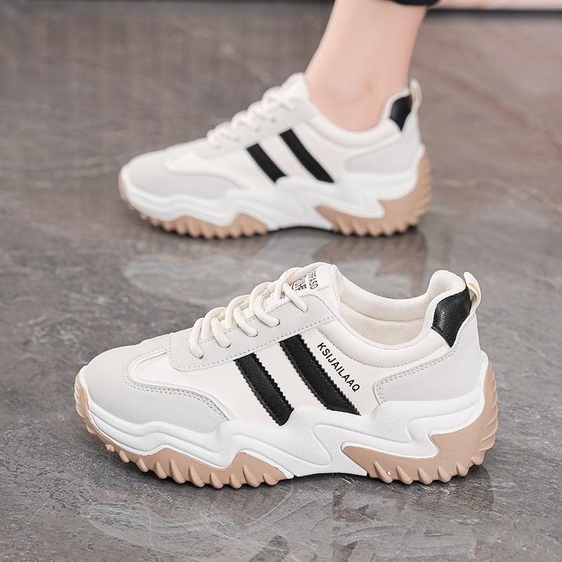 Dad Shoes Women s Thick Sole Height-increasing Sneakers Casual Small White All-matching Soft Tourist 39