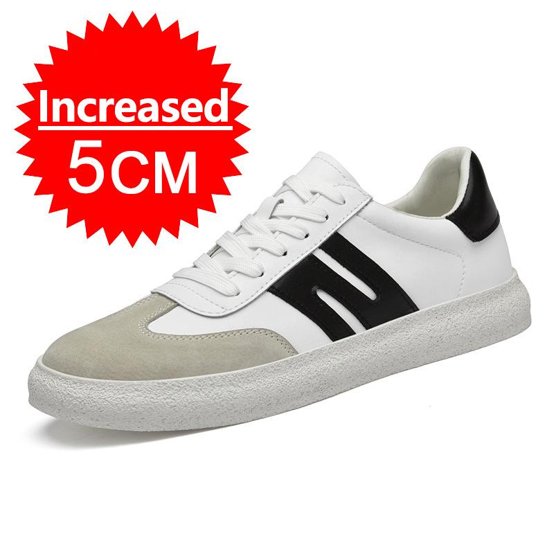 

Men s Casual Sneakers Shoes Height Increase Shoes Leather Shoes Insoles 5CM Man Daily Life Height Increasing Shoes Tennis Shoes 42