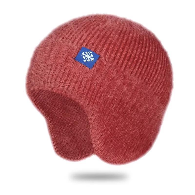 Men's Winter Fleece-Lined Ear-Covering Knit Hat