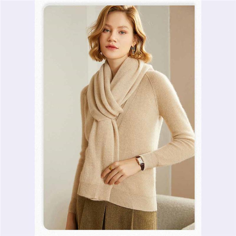 Extra Large 100% Wool Scarf Wrap, 130x70cm Women's Winter Shawl Cape Poncho