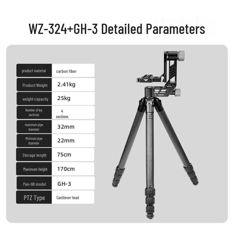 

Cantilever Gimbal Tripod for Bird Photography & Sports Events