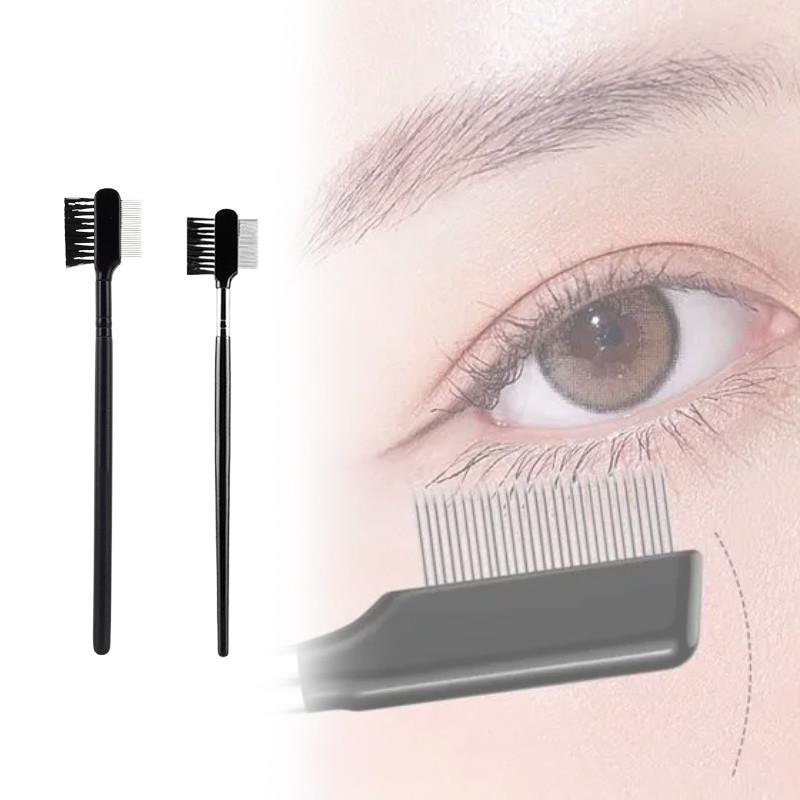 Tool Makeup Double Headed Steel Eyebrow Comb Eyebrow Shaping Grooming Eyelash
