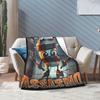 Italian Brainrot Animals Blanket  Cappuccino Assassino Fleece Awesome Soft Throw Blankets for Home  Winter