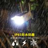 Outdoor Solar-Powered Motion Sensor Light, Clip-on, Waterproof, Dummy Camera Design, Security Camera Style, Red Light Deterrent, Daylight Color,
