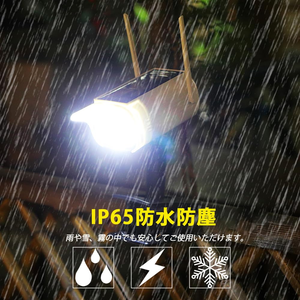 Outdoor Solar-Powered Motion Sensor Light, Clip-on, Waterproof, Dummy Camera Design, Security Camera Style, Red Light Deterrent, Daylight Color,