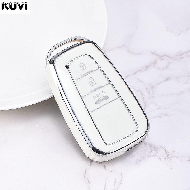 

Fashion Tpu Car Key Case Full Cover Shell For Toyota Prius Camry Corolla Chr C-Hr Rav4 Land Cruiser Prado Keychain Accessories