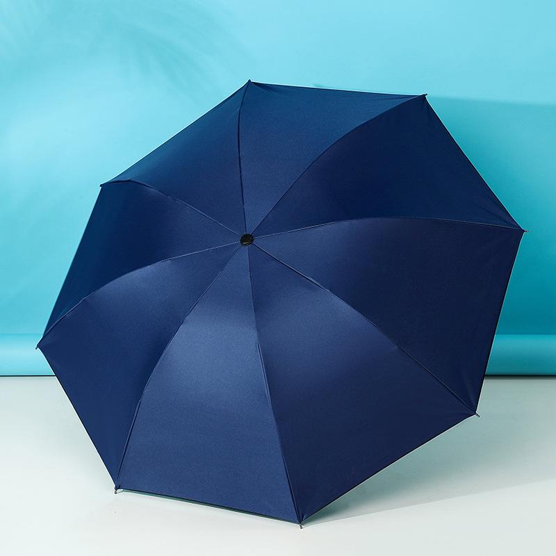 Customized Large Automatic Business Umbrella - Sun & Rain Dual-Use, Black Glue Sunshade, Anti-Rainstorm, Reinforced Windproof.