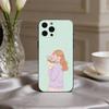 D-Dreamy G-Glow Vibe cartoon girl Phone Case For iPhone 17,16,15,14,13,12,11 Plus,Pro Max,XS,Soft Silicone Black Cover
