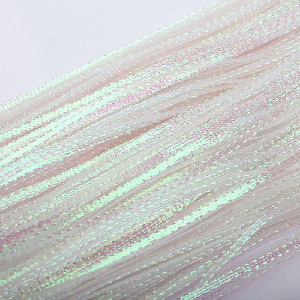 Iridescent Flashbou Corrugated Flash Strands Glow Flash Fly Tying Materials  Ice Wing Shrimp