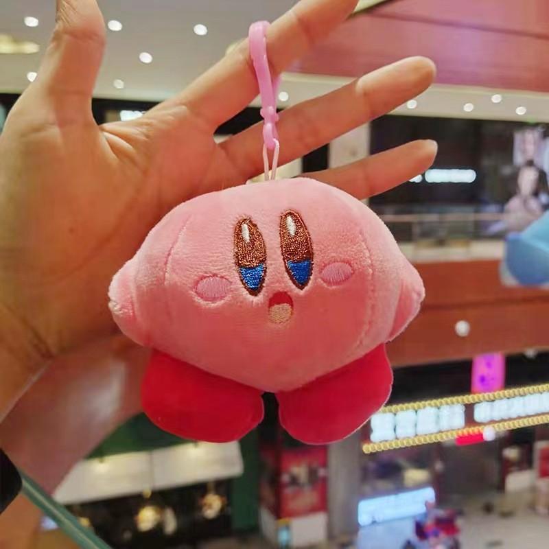 Adorable Kirby Smile Plush Keychain Cute Cartoon Animal Toy With Soft Pp Cotton