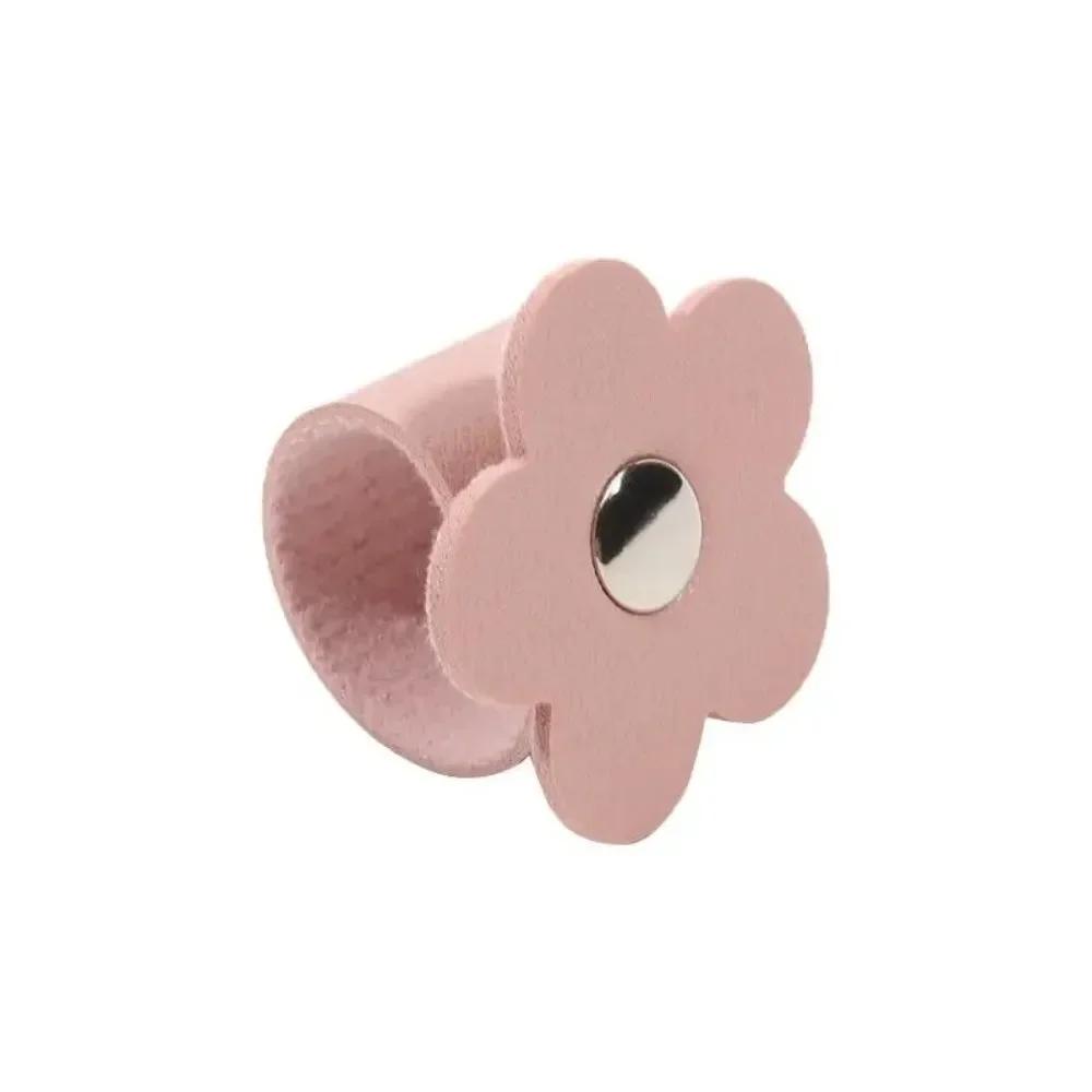 Accessories Leather Flower Cable Winder Portable Reusable Data Cable Ties Data Cable Protector Clips Earphone Cord