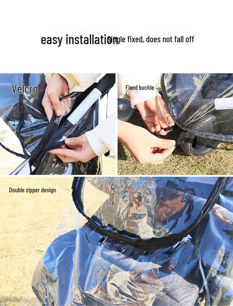 Universal Baby Stroller Rain & Wind Cover - Stroller Raincoat Accessories