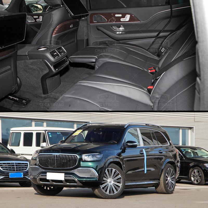 Car Floor Mats For Mercedes Benz GLS X167 5 Seats Auto Foot Pads Carpet Cover Interior Accesso