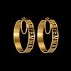 Atoztide 50mm Personalized Custom Name Earrings Hoops Stainless Steel for Women Letters Hollow Nameplate Fashion Jewelry Gift