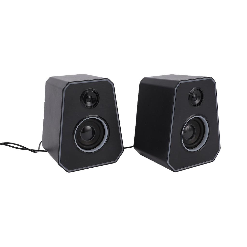 RGB Desktop Speakers 2.0 Channel HiFi USB Powered 3.5mm Wired Computer Stereo Speakers for PC Laptop Gaming K2071