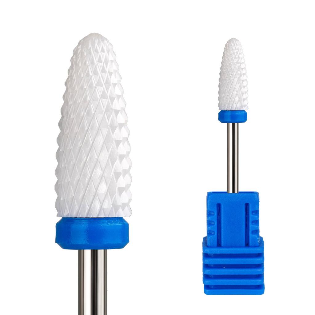 5-Piece Ceramic Nail Drill Bits Set for Manicure & Pedicure