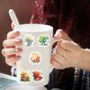 50Pcs/Set Hand-painting Flower Plant Sticker Self-adhesive Waterproof PVC DIY Phone Cover Cup Luggage Skateboard Laptop Scrapbook Decal