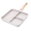 Divided Saute Pan Nonstick Egg Frying Pan for Pancakes and Sausage Omelet Pan for Versatile Indoor Cooking and Outdoor Grilling