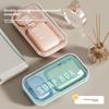 Double Compartment Soap Dispenser With Lid For Dormitory Use And Waterproof Design