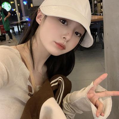 LOOKING4U Retro Leather Stopper Ball Cap C2 Ivory