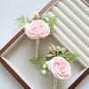 Bohemian Wristlet Corsage Pink Wedding Corsage New Rose Flower Corsage  For Brides Groomsmen