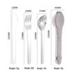 Ruhan 304 Stainless Steel Portable Student Cutlery Set