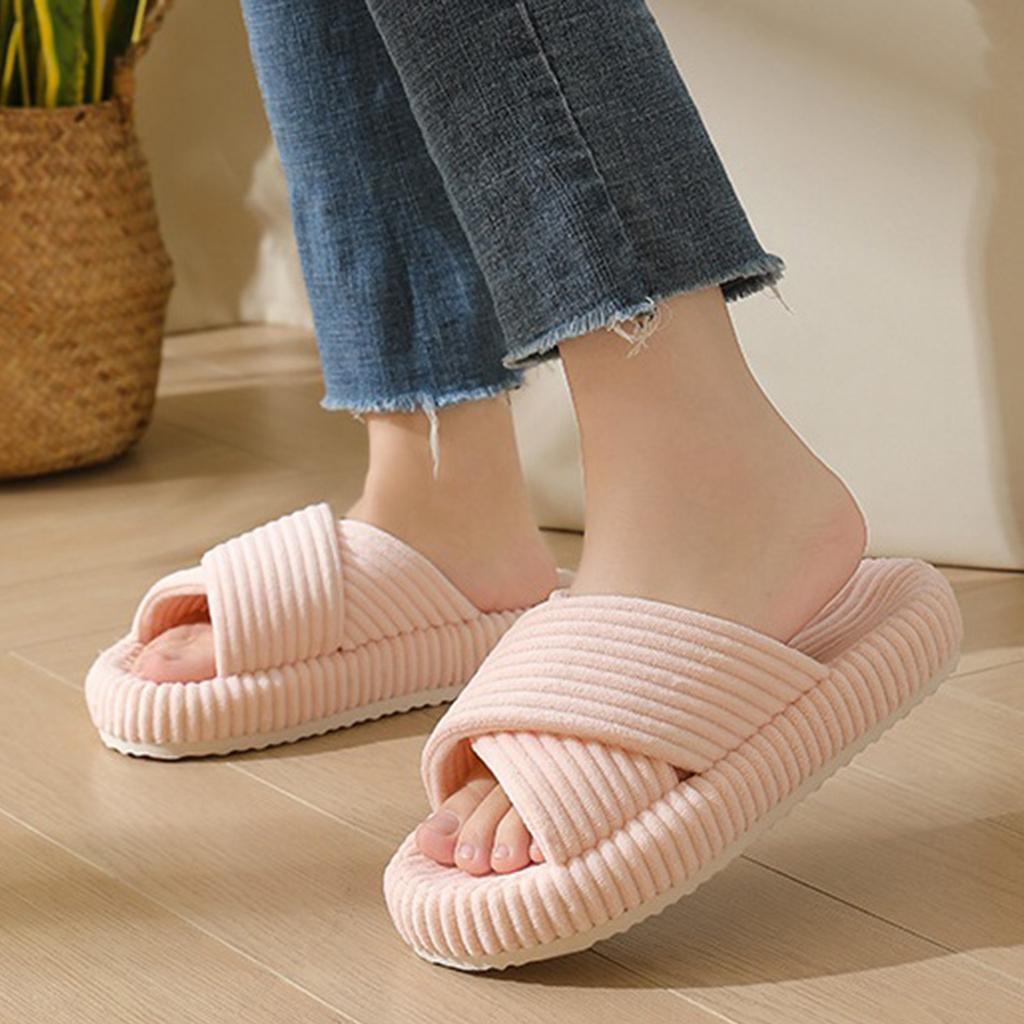 Slippers For Women Memory Foam Open Toe Slip Bedroom Comfy Shoes With Strap Washable Slippers for Women